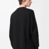 Anagram pocket sweater in cotton blend Black/White Anagram pocket sweater in cotton blend Black/White