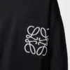 Anagram pocket sweater in cotton blend Black/White Anagram pocket sweater in cotton blend Black/White