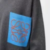 Anagram pocket sweater in cotton blend Grey/Blue Anagram pocket sweater in cotton blend Grey/Blue