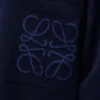Anagram pocket sweater in cotton blend Navy Blue Anagram pocket sweater in cotton blend Navy Blue