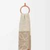 Anagram scarf in alpaca and wool Beige/White Anagram scarf in alpaca and wool Beige/White