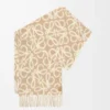 Anagram scarf in alpaca and wool blend Beige/White Anagram scarf in alpaca and wool blend Beige/White