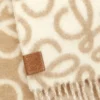 Anagram scarf in alpaca and wool blend Beige/White Anagram scarf in alpaca and wool blend Beige/White