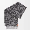 Anagram scarf in alpaca and wool blend Black/Grey Anagram scarf in alpaca and wool blend Black/Grey