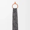 Anagram scarf in alpaca and wool blend Black/Grey Anagram scarf in alpaca and wool blend Black/Grey