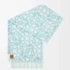Anagram scarf in alpaca and wool blend Light Blue/White Anagram scarf in alpaca and wool blend Light Blue/White