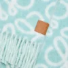Anagram scarf in alpaca and wool blend Light Blue/White Anagram scarf in alpaca and wool blend Light Blue/White