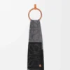 Anagram scarf in alpaca and wool Dark Grey/Black