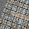 Anagram scarf in silk and cashmere Anthracite/Grey/Beige