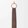 Anagram scarf in silk and cashmere Brown/Multicolor
