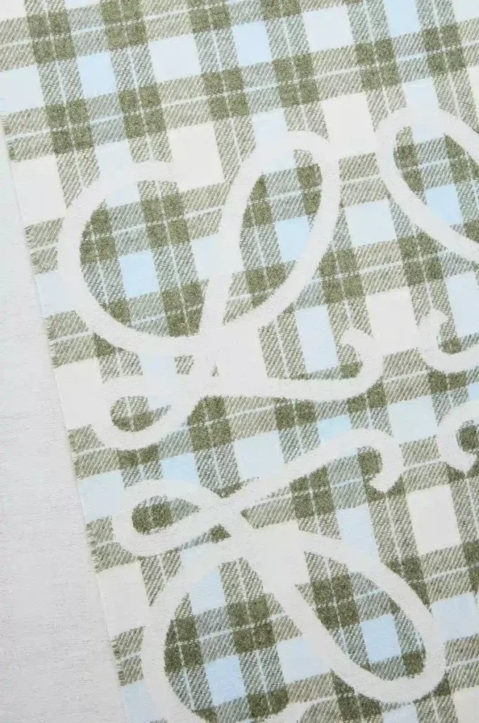 Anagram scarf in silk and cashmere Light Grey/Multicolor Anagram scarf in silk and cashmere Light Grey/Multicolor