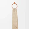 Anagram scarf in wool and cashmere Beige