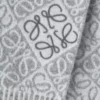 Anagram scarf in wool and cashmere Grey