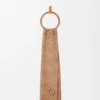 Anagram scarf in wool and cashmere Mocha