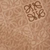 Anagram scarf in wool and cashmere Mocha