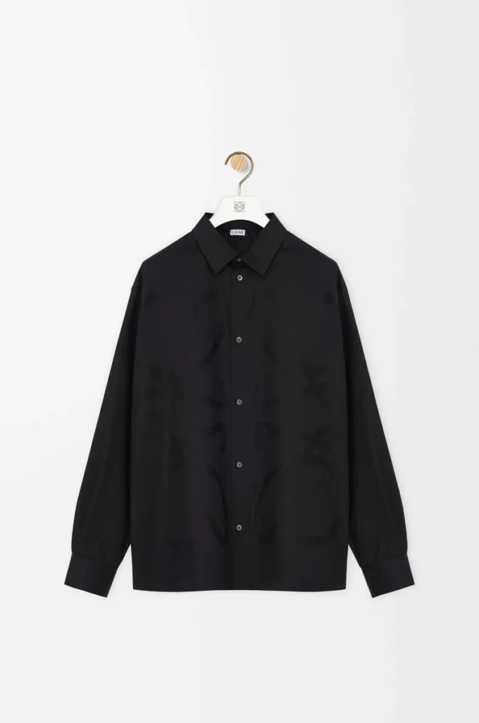 Anagram shirt in cotton Black Anagram shirt in cotton Black