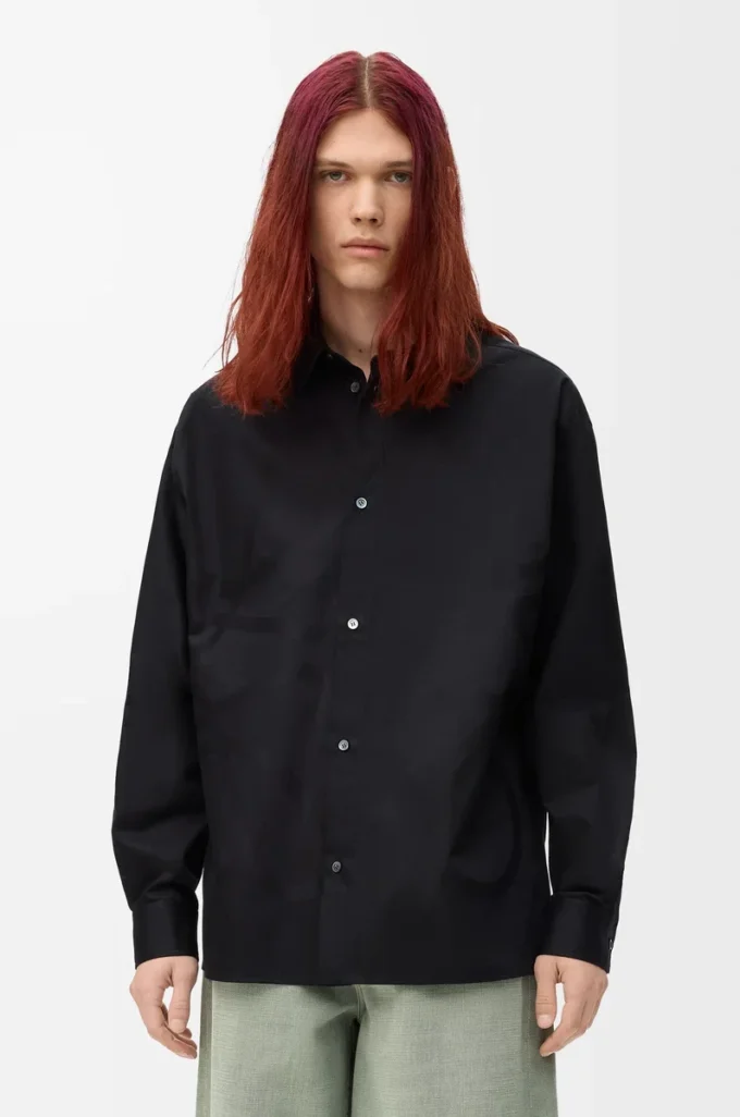 Anagram shirt in cotton Black Anagram shirt in cotton Black