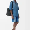 Anagram shorts in denim Washed Denim Anagram shorts in denim Washed Denim