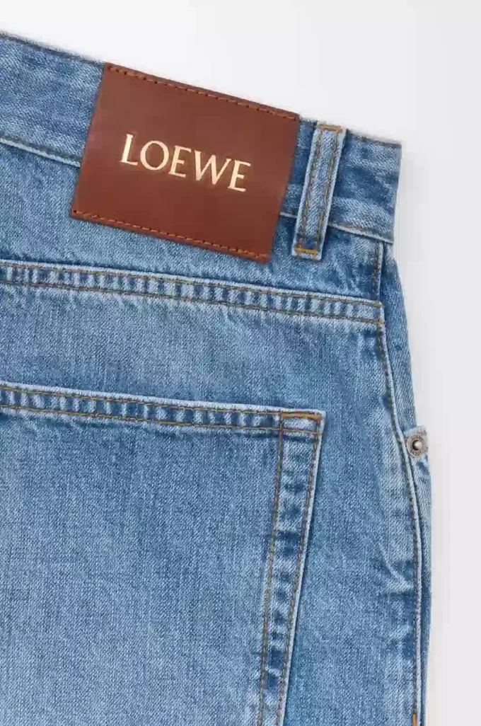 Anagram shorts in denim Washed Denim Anagram shorts in denim Washed Denim