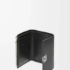 Anagram small vertical wallet in pebble grained calfskin Black Anagram small vertical wallet in pebble grained calfskin Black