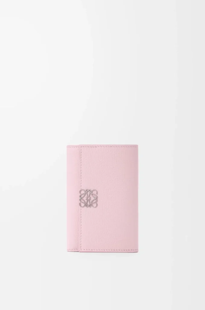 Anagram small vertical wallet in pebble grained calfskin Blossom Anagram small vertical wallet in pebble grained calfskin Blossom