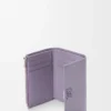 Anagram small vertical wallet in pebble grained calfskin Dirty Mauve