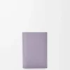 Anagram small vertical wallet in pebble grained calfskin Dirty Mauve