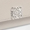 Anagram small vertical wallet in pebble grained calfskin Light Ghost Anagram small vertical wallet in pebble grained calfskin Light Ghost