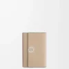 Anagram small vertical wallet in pebble grained calfskin Sand Anagram small vertical wallet in pebble grained calfskin Sand