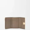 Anagram small vertical wallet in pebble grained calfskin Taupe