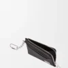 Anagram square coin cardholder in pebble grained calfskin Black Anagram square coin cardholder in pebble grained calfskin Black