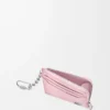 Anagram square coin cardholder in pebble grained calfskin Blossom Anagram square coin cardholder in pebble grained calfskin Blossom