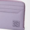 Anagram square coin cardholder in pebble grained calfskin Dirty Mauve