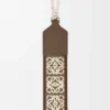 Anagram strap in jacquard and calfskin Dark Cigar Anagram strap in jacquard and calfskin Dark Cigar