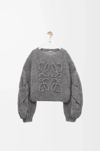 Anagram sweater in mohair Grey Melange