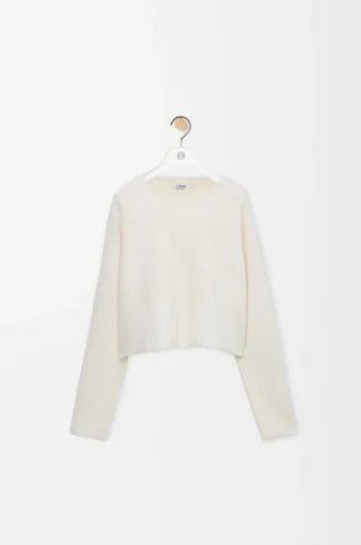 Anagram sweater in wool blend White