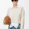 Anagram sweater in wool blend White Anagram sweater in wool blend White