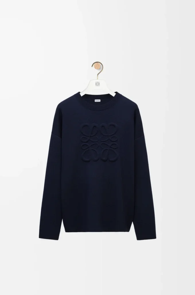 Anagram sweater in wool Navy Blue Anagram sweater in wool Navy Blue