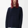 Anagram sweater in wool Navy Blue Anagram sweater in wool Navy Blue
