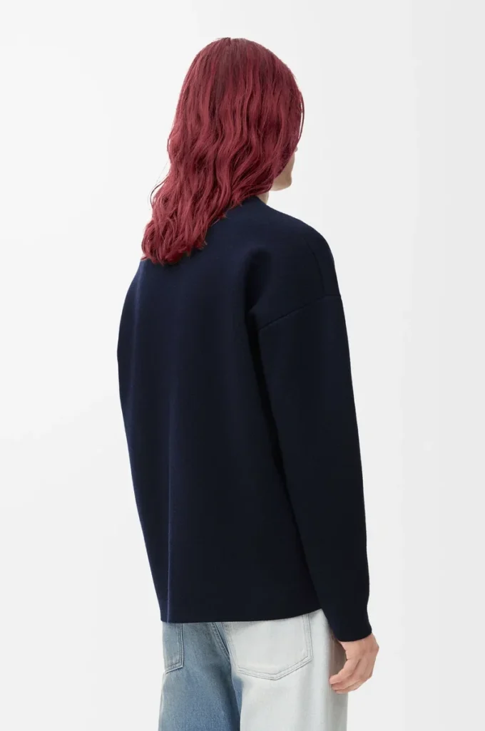 Anagram sweater in wool Navy Blue Anagram sweater in wool Navy Blue