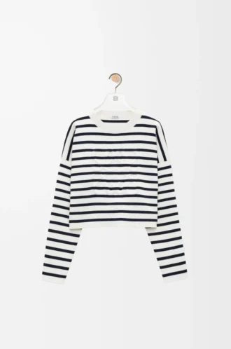 Anagram sweater in wool Off-white/Navy