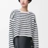 Anagram sweater in wool Off-white/Navy
