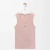 Anagram tank top in silk Light Pink Anagram tank top in silk Light Pink