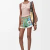 Anagram tank top in silk Light Pink Anagram tank top in silk Light Pink