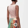 Anagram tank top in silk Light Pink Anagram tank top in silk Light Pink