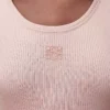 Anagram tank top in silk Light Pink Anagram tank top in silk Light Pink
