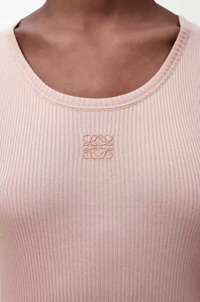 Anagram tank top in silk Light Pink Anagram tank top in silk Light Pink