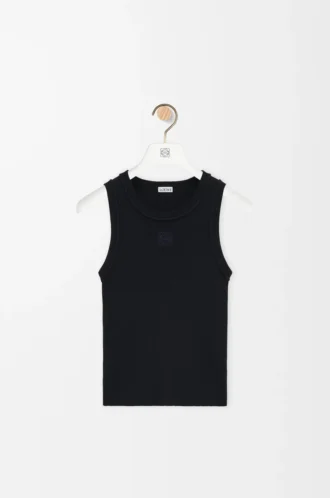 Anagram tank top in stretch viscose Black