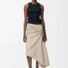 Anagram tank top in stretch viscose Black