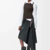 Anagram tank top in stretch viscose Brown